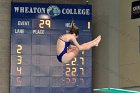 Maddy Morrison  Wheaton College Women's diver Maddy Morrison competes against Babson College, January 11, 2020. - Photo By: KEITH NORDSTROM : Wheaton, Swimming, Maddy Morrison